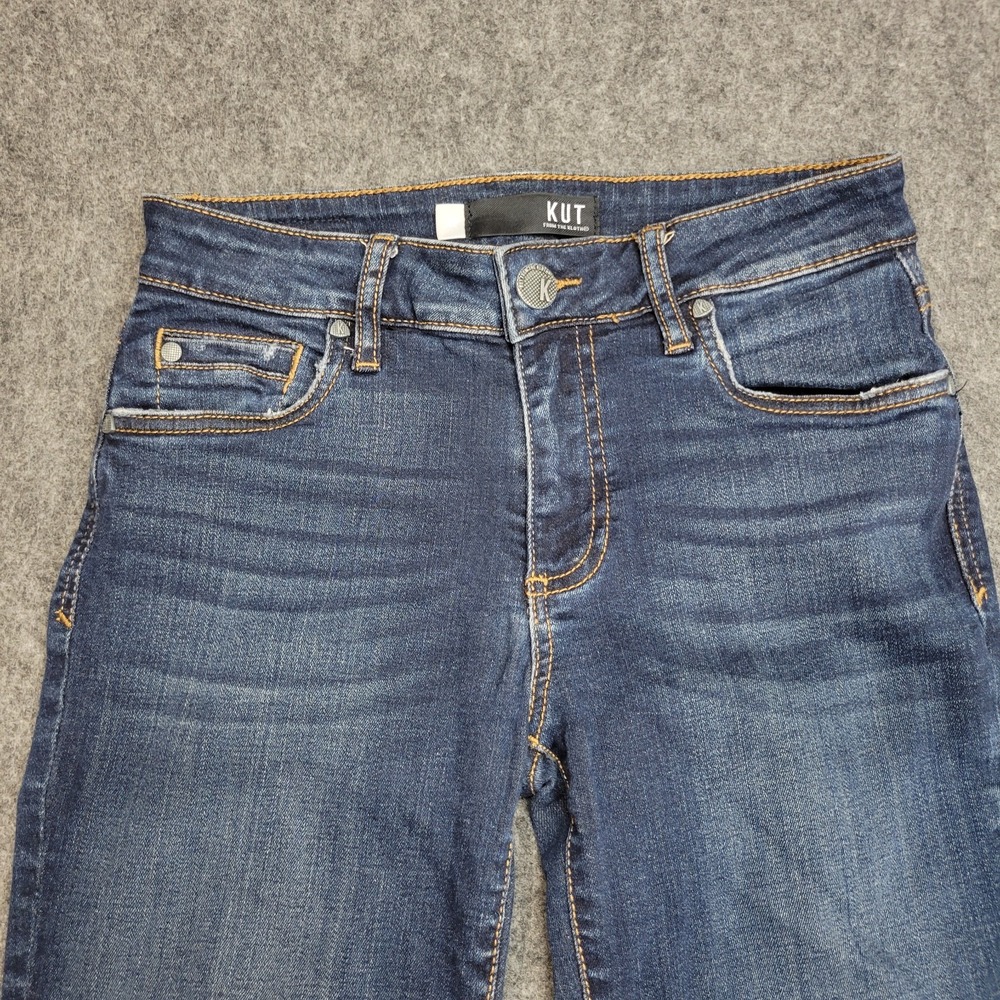 Kut From The Kloth Jeans Womens Pettie 0 Blue Denim Stretch Y2K Diana Skinny Leg - Picture 4 of 11